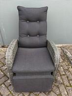 Loungestoel tuinstoel verstelbaar, Ophalen, Gebruikt, Wicker, Verstelbaar