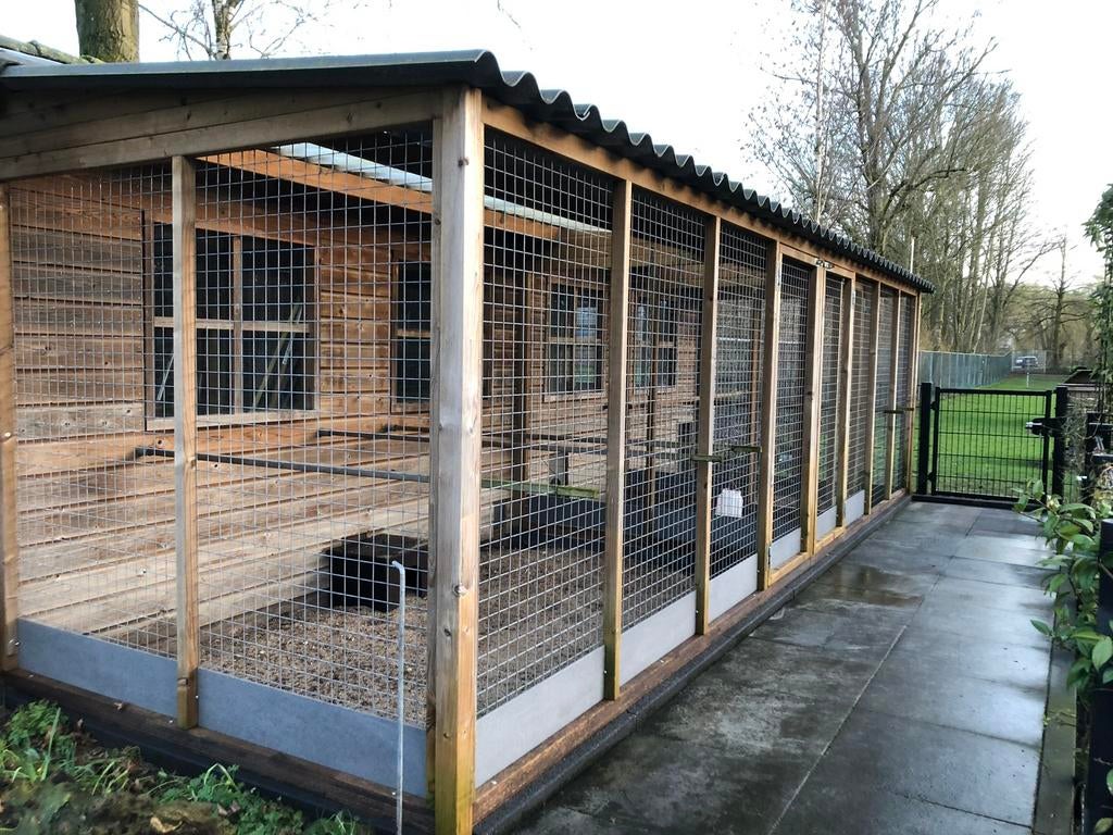 Kippen ren buiten ren 8x2x2 m nachthok 6x2x2 m, Dieren en Toebehoren, Pluimvee | Toebehoren, Kippenhok of Kippenren, Ophalen of Verzenden
