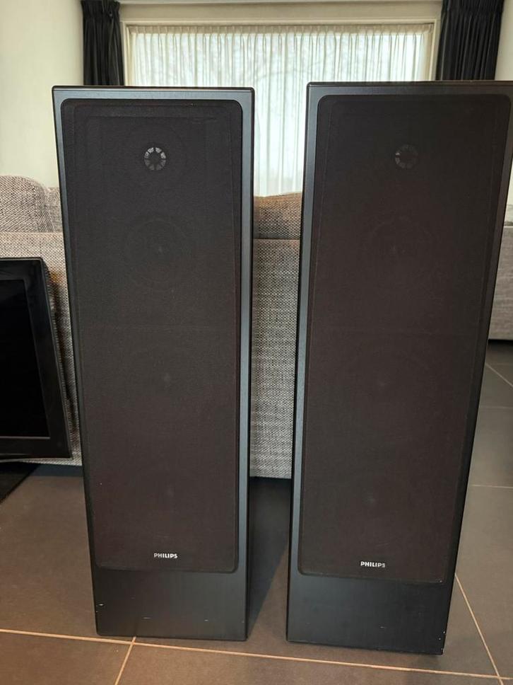 Philips FB850 luidsprekers Conductor series, Audio, Tv en Foto, Luidsprekers, Zo goed als nieuw, Front, Rear of Stereo speakers