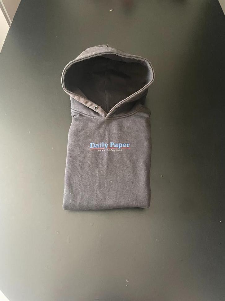 Daily Paper Hoodie Zwart Maat M, Kleding | Heren, Truien en Vesten, Zo goed als nieuw, Maat 48/50 (M), Zwart, Ophalen of Verzenden