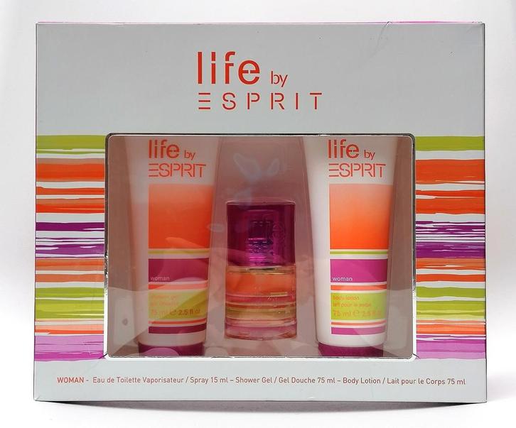 Life by Esprit Geschenkset - NIEUW! Vintage Parfum, Sieraden, Tassen en Uiterlijk, Uiterlijk | Parfum, Nieuw, Ophalen of Verzenden