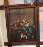 Schilderij Jan Steen op linnen doek, Ophalen, Rechthoekig, Minder dan 100 cm