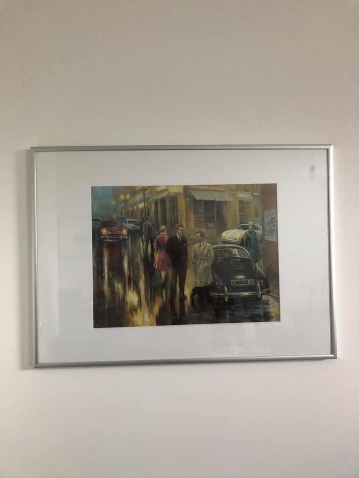 Porsche art.  Ferry porsche & Huschke von Hanstein, Antiek en Kunst, Kunst | Schilderijen | Modern, Ophalen