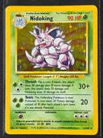 Pokémon Nidoking Base Set Unlimited 11/102 - Near Mint (NM), Ophalen of Verzenden, Gebruikt, Losse kaart, Foil