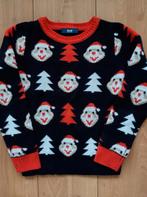 Kersttrui blauw met rood en wit 122/128., Ophalen of Verzenden, Zo goed als nieuw, Jongen of Meisje, Trui of Vest