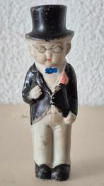 Antieke porseleinen bruidegom 9 cm., Ophalen of Verzenden, Zo goed als nieuw, Dier