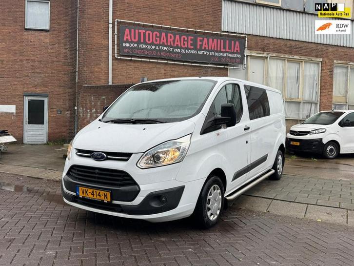 Ford Transit Custom 290 2.2 TDCI L2H1 Trend DC Airco, Auto's, Bestelauto's, Bedrijf, Te koop, ABS, Airconditioning, Bluetooth