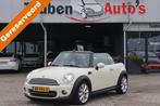 Mini Mini Cabrio 1.6 Cooper Chili Lederen interieur, Stoelve, Auto's, Gebruikt, Zwart, 4 cilinders, Cabriolet