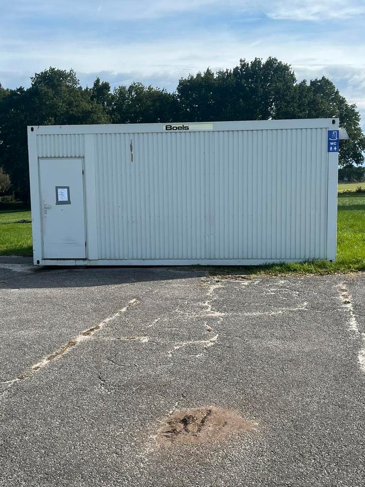 Sanitair unit 6x3 meter – 3 toiletten + douche, Doe-het-zelf en Verbouw, Sanitair, Gebruikt, Douche, Ophalen