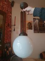 Art Deco Opaline hanglamp lamp antiek vintage bol glas, Antiek en Kunst, Antiek | Lampen, Ophalen of Verzenden