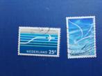 Postzegel NL 1966 en 1980 2 Luchtpostzegels 29-07, Postzegels en Munten, Postzegels | Nederland, Verzenden, Na 1940, Gestempeld