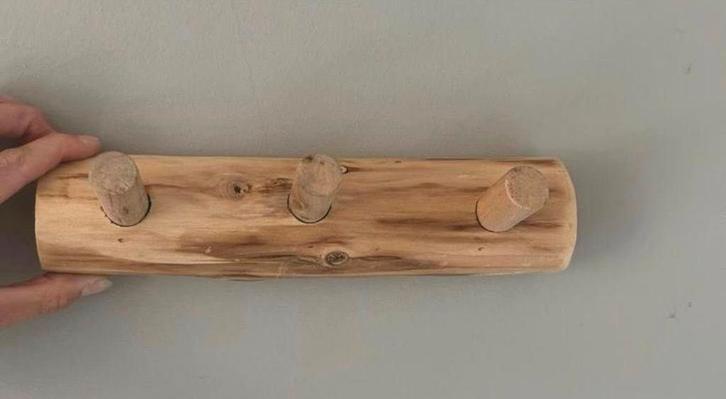 Houten kapstokje, Huis en Inrichting, Woonaccessoires | Kapstokken, Zo goed als nieuw, Wandkapstok, Minder dan 100 cm, Hout, Ophalen of Verzenden
