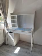 Wit Bureau met Opbergruimte, Ophalen, Gebruikt, Bureau