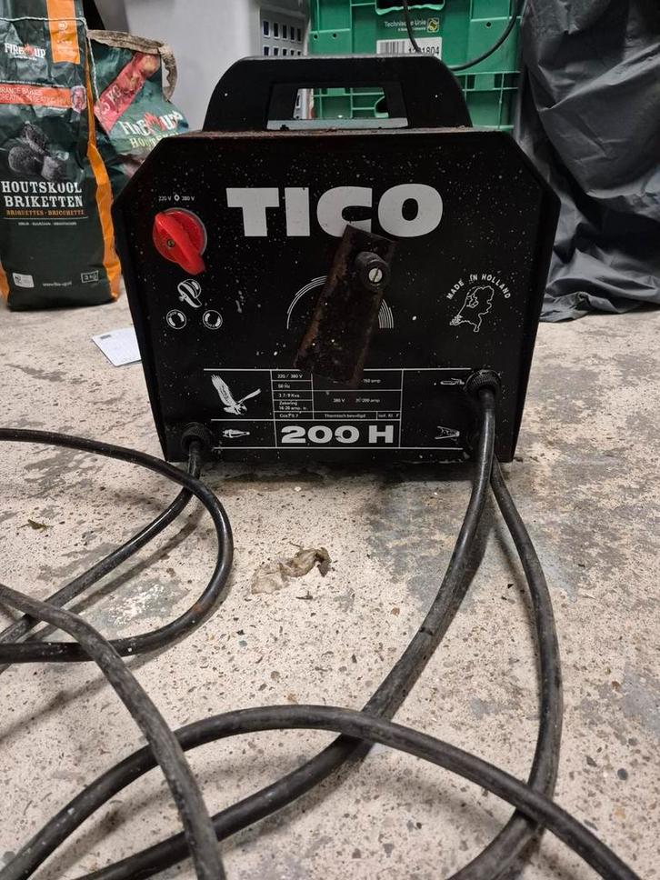 Tico 200H Lasapparaat - Gebruikt, Doe-het-zelf en Verbouw, Gereedschap | Lasapparaten, Gebruikt, Elektroden, 150 tot 250 ampère
