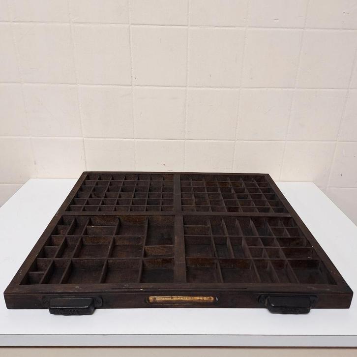 Antieke Letterbak uit Drukkerij, Antiek en Kunst, Curiosa en Brocante, Ophalen