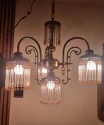 Antieke kroonluchter Art Nouveau stijl, Huis en Inrichting, Lampen | Kroonluchters, Ophalen, Zo goed als nieuw, Glas, Jugendstil-/Art Nouveau stijl