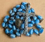 79-77 prachtige blauwe glas rozenkrans, Verzamelen, Ophalen of Verzenden, Zo goed als nieuw, Kaart of Prent