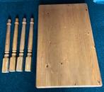 Rustieke stevige houten tafel, Ophalen, 100 tot 150 cm, 50 tot 100 cm, Zo goed als nieuw