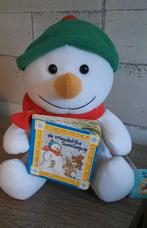 Schattige Sneeuwpop Knuffel met Boekje, Ophalen of Verzenden, Zo goed als nieuw