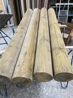 Ronde geïmpregneerde balken, Tuin en Terras, Ophalen, Nieuw, 180 tot 250 cm, Balken