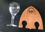 Leffe glas met houder/Kaasplankje, Ophalen, Zo goed als nieuw, Glas of Glazen, Leffe