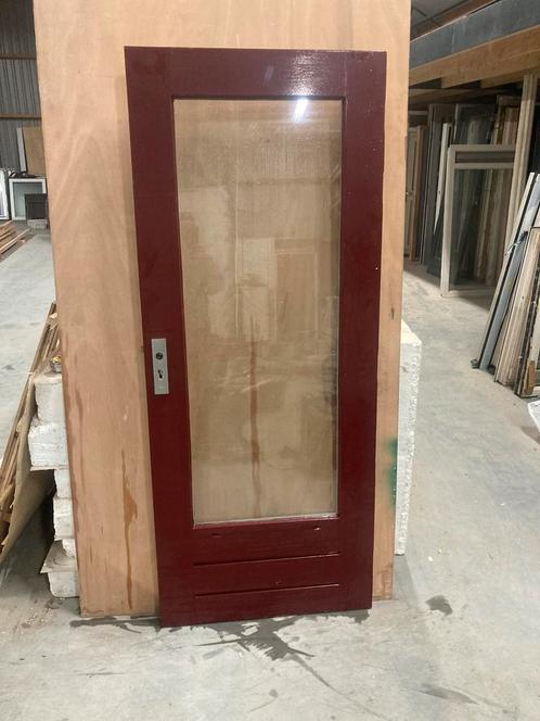 Hardhouten buitendeur 82*201,5, Tuin en Terras, Schuttingen, Nieuw, Minder dan 3 meter, Ophalen