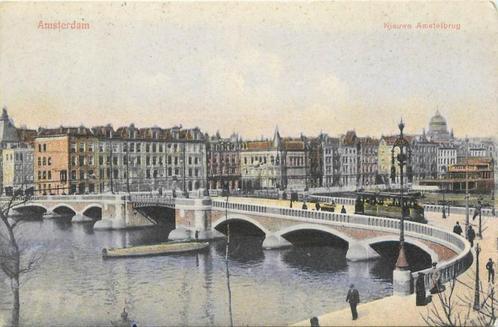 (304-225-051) Amsterdam Nieuwe Amstelbrug, Verzamelen, Ansichtkaarten | Nederland, Noord-Holland, Verzenden