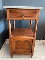 Vintage Frans kastje met marmeren blad, Ophalen, Gebruikt, Minder dan 45 cm, 70 cm of meer