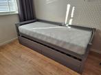 Kinderbed grijs met 2 lades, 85 tot 100 cm, Ophalen of Verzenden, Zo goed als nieuw, Matras