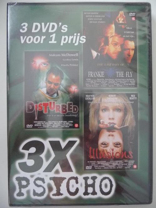 G46: 3x Psycho (in plastic), Cd's en Dvd's, Dvd's | Horror, Nieuw in verpakking, Overige genres, Alle leeftijden, Ophalen of Verzenden