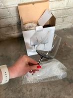 Smokey Black Witte Wijnglazen - Set van 2, Ophalen, Glas of Glazen, Effen, Glas