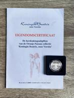Zilveren munt ter ere van 25-jarig jubileum Beatrix, Ophalen, Koningin Beatrix, Euro's, Zilver