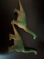 2 groene dinosaurus speelgoedfiguren, Ophalen of Verzenden, Gebruikt