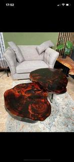 Boomstamtafel salontafel bijzettafel, Huis en Inrichting, Ophalen of Verzenden, Zo goed als nieuw