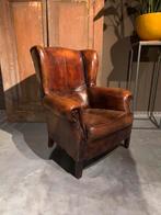 Schapenleren fauteuil in zeer nette staat, Landelijk chique, Ophalen of Verzenden, Zo goed als nieuw, Dng