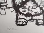 Rob Schotman Lithografie 1966 De Provo loper, Antiek en Kunst, Kunst | Litho's en Zeefdrukken, Ophalen of Verzenden