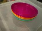 Plastic bordjes - diverse kleuren, Huis en Inrichting, Keuken | Tupperware, Ophalen of Verzenden, Zo goed als nieuw, Overige typen