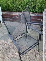 Gietijzeren tuinstoelen zwart gratis, Tuin en Terras, Tuinstoelen, Ophalen, Gebruikt, Metaal