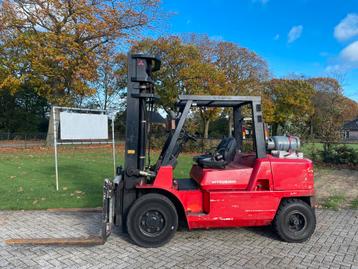 5 ton heftruck gas mitsubishi freelift triplo sideshift beschikbaar voor biedingen