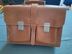 Lederen Schooltas, Sieraden, Tassen en Uiterlijk, Tassen | Schooltassen, Ophalen, 30 tot 40 cm, Bruin, Aktetas of Boekentas