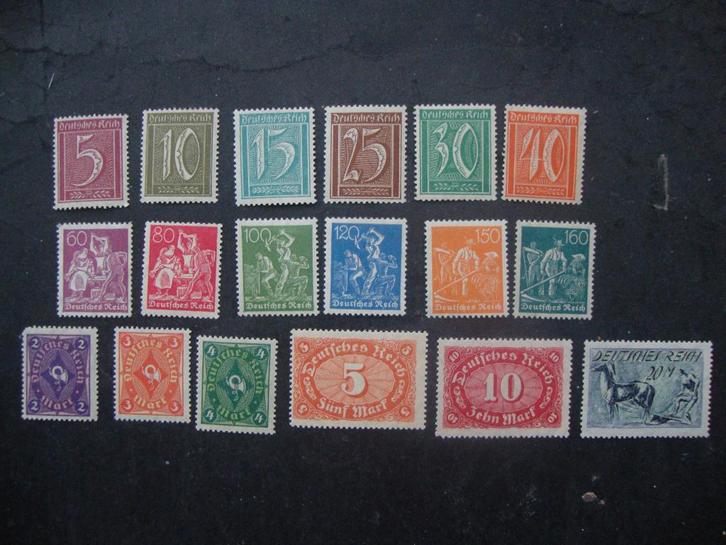 Duitse Rijk serie 158-176 Postfris. ( schaars ), Postzegels en Munten, Postzegels | Europa | Duitsland, Postfris, Overige periodes