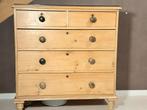 Grenen Commode met Glasplaat, Antiek en Kunst, Antiek | Meubels | Kasten, Ophalen