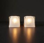 Vintage Ikea Iviken IJsblok Lamp, Huis en Inrichting, Lampen | Vloerlampen, Ophalen, Gebruikt, Glas, Minder dan 100 cm