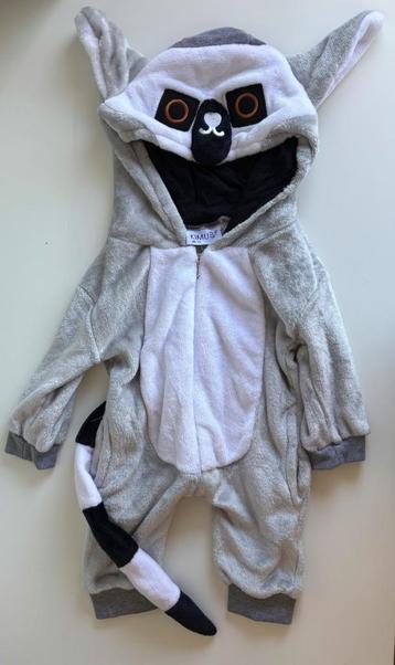 Kimu ringstaartmaki onesie maat 68-74 (2X gedragen) beschikbaar voor biedingen