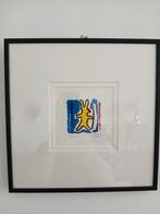 Zeefdruk  hunting bunny, Antiek en Kunst, Ophalen of Verzenden