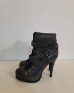 Ash leather boots 36 1/2 plateau laarzen, Ophalen of Verzenden, Zo goed als nieuw, Zwart, Hoge laarzen