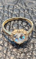 Prachtige 14karaat dames gouden ring met hart steen, Nieuw, Ophalen of Verzenden, Dame, Goud