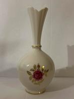 Lenox porseleinen vaas met rozenmotief en goud ca. 20cm, Ophalen of Verzenden