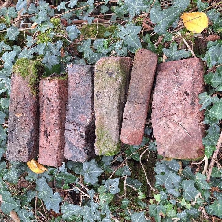 Oude veldbrandstenen, Doe-het-zelf en Verbouw, Metselstenen, Zo goed als nieuw, Bakstenen, Ophalen