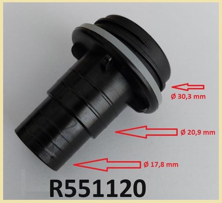 R551120 Adapter voor Bravo 2000 ventiel. € 3,95., Watersport en Boten, Accessoires en Onderhoud, Nieuw, Overige typen, Ophalen of Verzenden